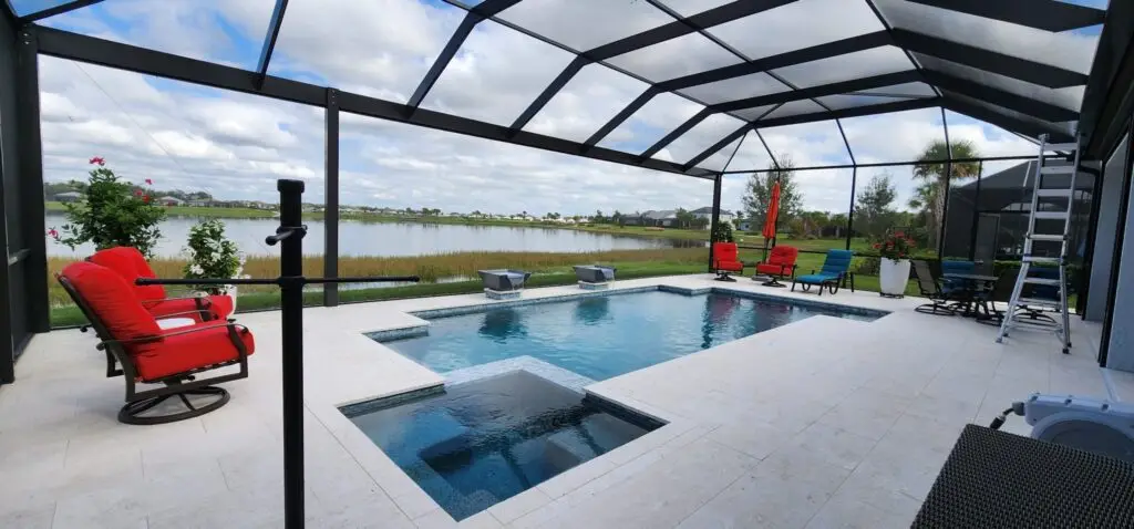 Pool Cage Open View
